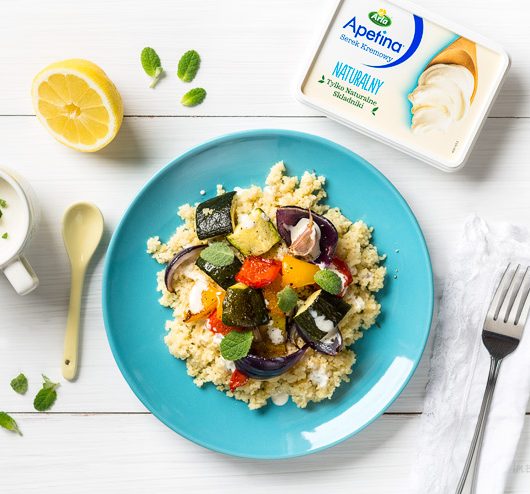 Kuskus z pieczonymi warzywami | Przepis | Imbirowy Garnek