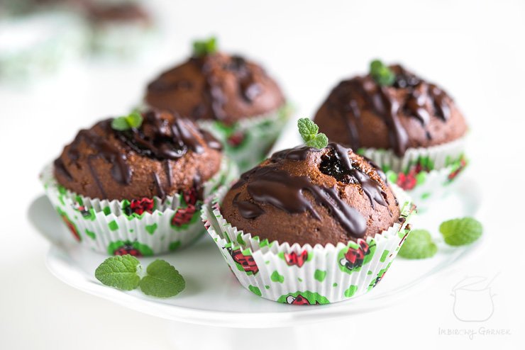 Muffiny piernikowo-czekoladowe | Przepis | Imbirowy Garnek