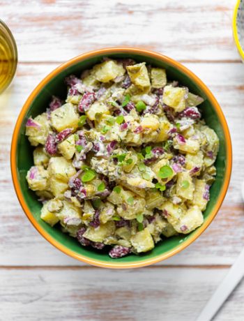 Sałatka ziemniaczana z czerwoną fasolą | Przepis | Imbirowy Garnek